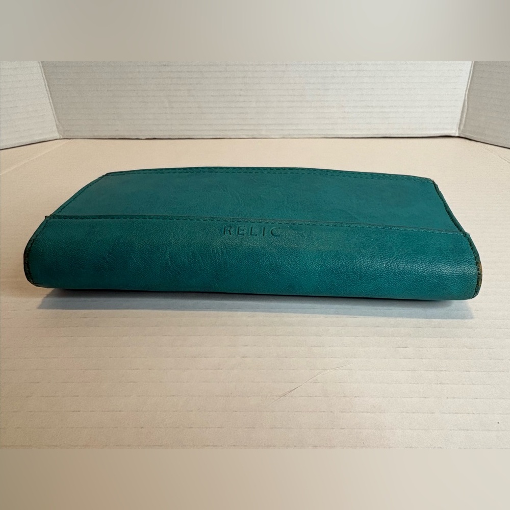 Relic Teal Long Zip Wallet - Picture 3 of 8